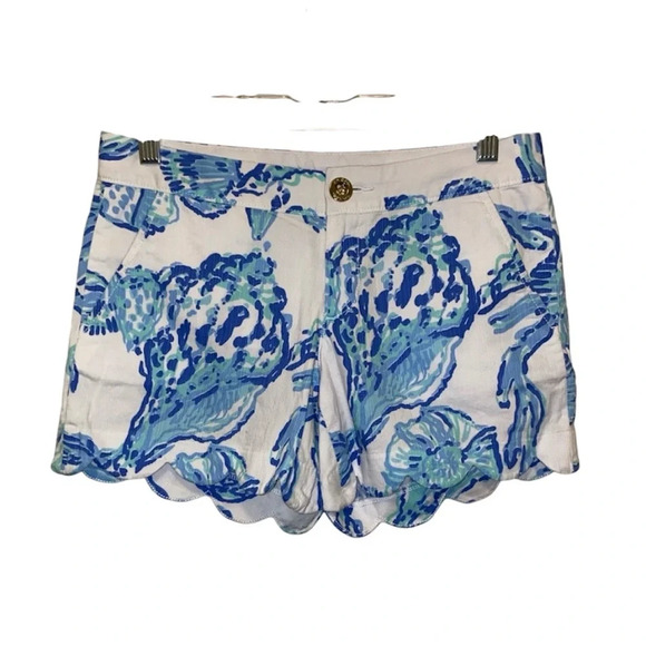 Lilly Pulitzer Buttercup Scalloped Short 00 - Picture 1 of 8